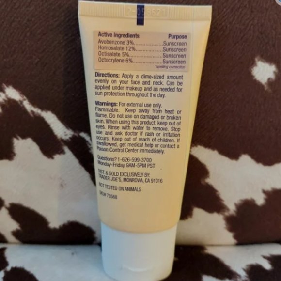 Trader Joe's Bath & Body New Trader Joes Daily Facial Sunscreen Spf